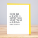 CARD OLD & WISE