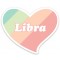 STICKER HEART LIBRA