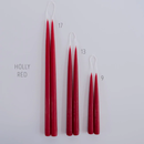 CLASSIC TAPERS HOLLY RED, 9IN