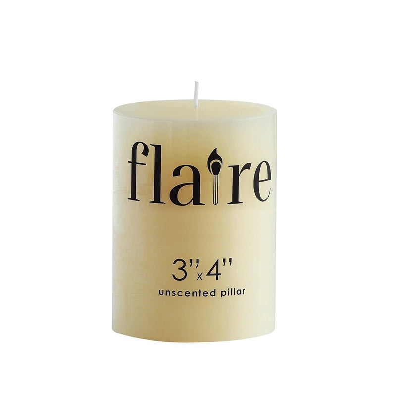 PILLAR CANDLE 3X4IN IVORY