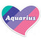 STICKER HEART AQUARIUS