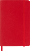 MOLESKINE JOURNAL RULED SOFTCOVER, RED - POCKET