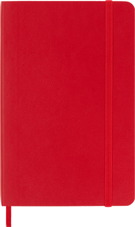 MOLESKINE JOURNAL RULED SOFTCOVER, RED - POCKET