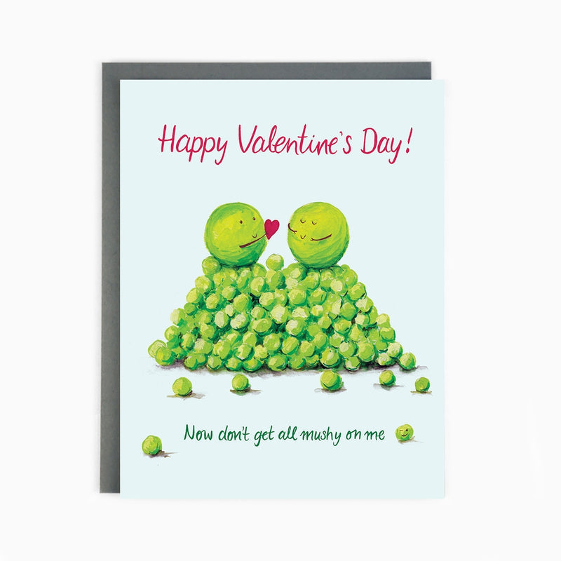 CARD VALENTINES PEAS