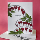 CARD LOVE BLEEDING HEART
