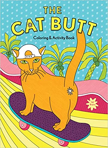 COLORING BOOK CAT BUTT