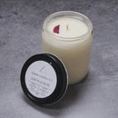 LEMON & ROSE CANDLE, 8 OZ JAR