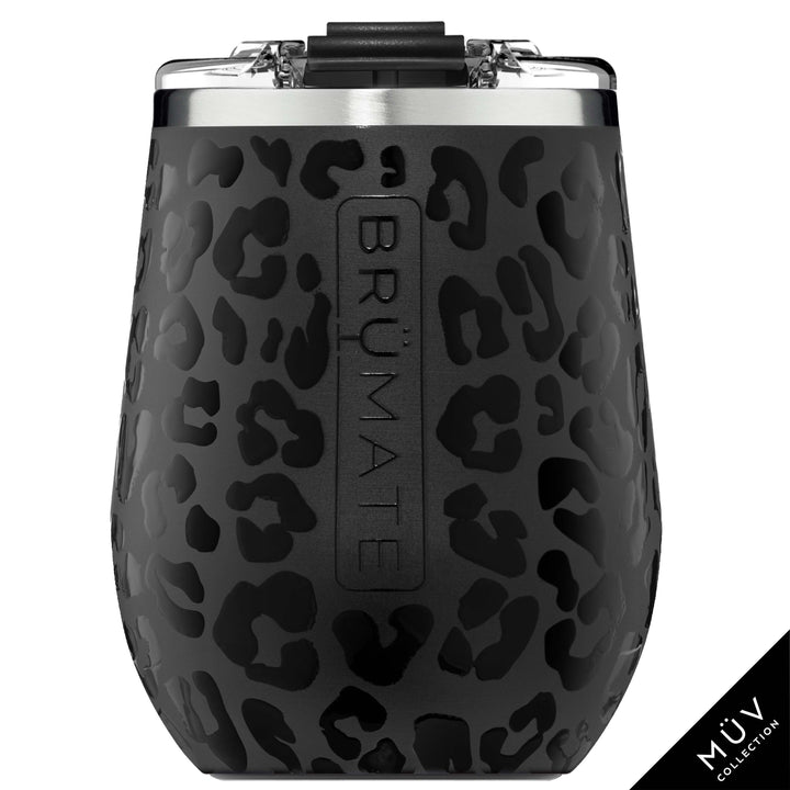 UNCORKED XL WINE TUMBLER 14OZ ONYX LEOPARD
