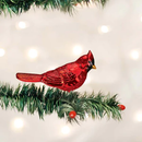 ORNAMENT SHINY NORTHERN CARDINAL, CLIP