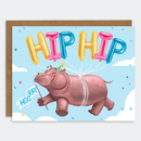 CARD HIPPO HOORAY