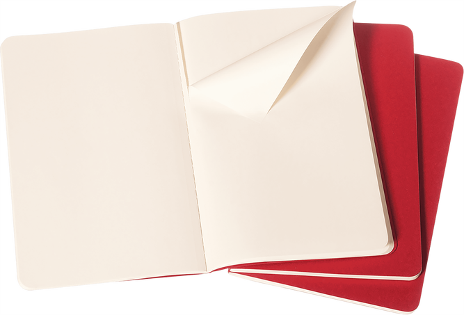 CAHIER RULED JOURNALS (SET OF 3) RED - LARGE