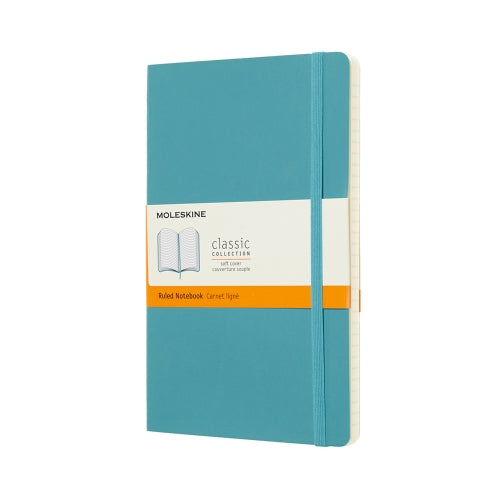 MOLESKINE JOURNAL RULED HARDCOVER, REEF - LARGE