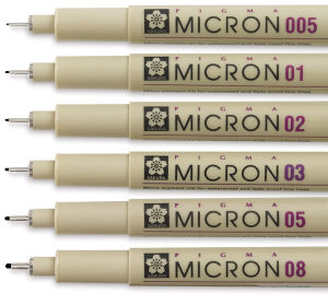 MICRON PEN, 01 RED