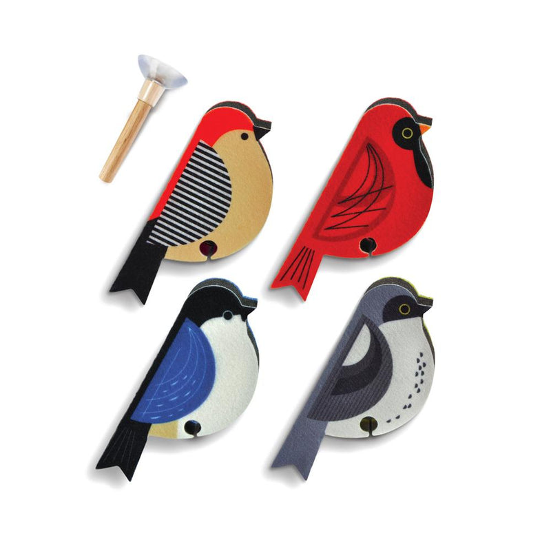 PERCHED BIRDS SPONGES (SET OF 4)