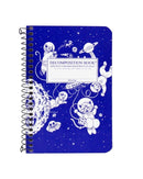 SMALL DECOMPOSITION NOTEBOOK (COIL & LINED): KITTENS IN SPACE