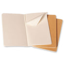 CAHIER PLAIN JOURNALS (SET OF 3) KRAFT - POCKET