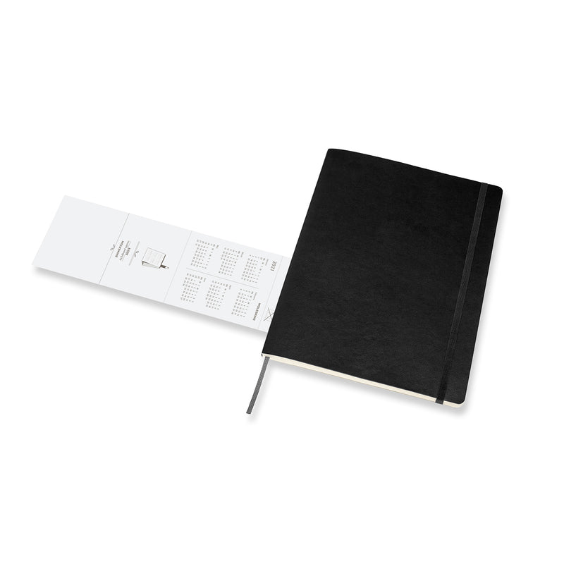 WEEKLY PLANNER, X-LARGE SOFTCOVER, BLACK