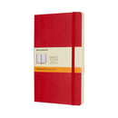 MOLESKINE JOURNAL RULED SOFT COVER, RED - LARGE